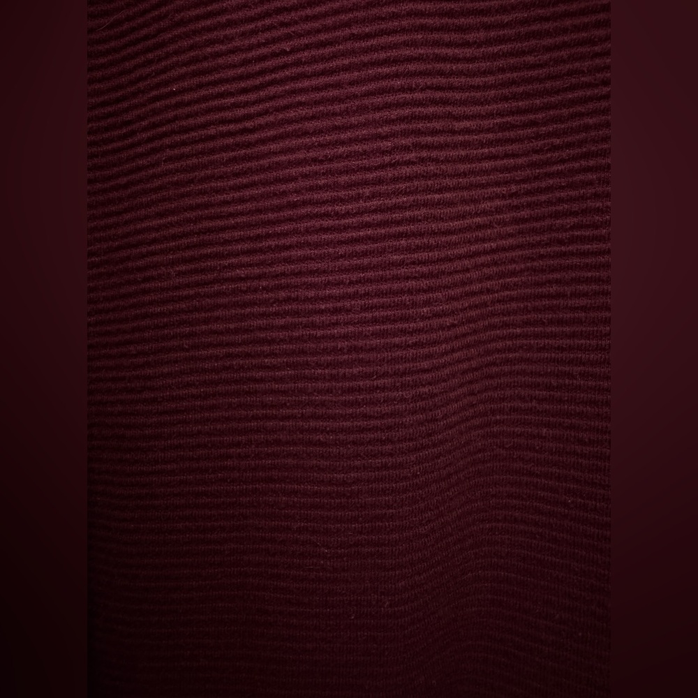 Hedge Men's Pullover Maroon Long Sleeve Shirt Size - Picture 5 of 9